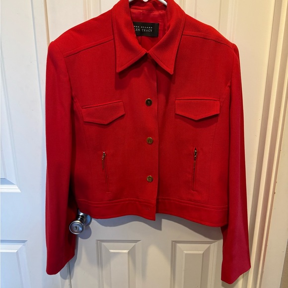 Ellen Tracy Jackets & Blazers - Linda Allard  for Ellen Tracy Vintage Red Jacket